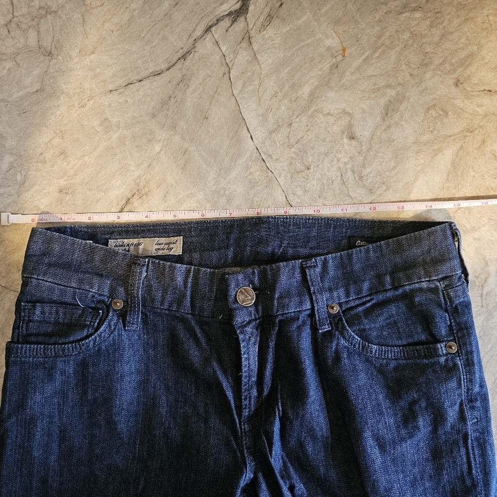 Citizens of Humanity #186 Birkin Wide Leg, Low Rise Stretch Jeans 27 Made in USA - Picture 4 of 9